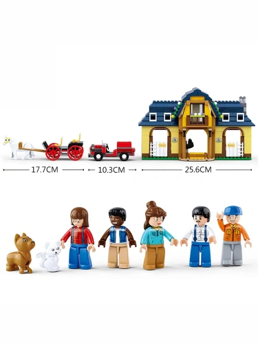 купить Конструктор Лошадиная ферма, Sluban серия Город ферма, M38-B0560