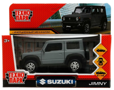 купить Машинка металлическая инерционная Технопарк Suzuki Jimny 11,5 см.  серая