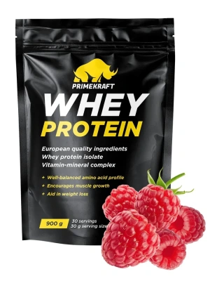 купить Протеин Prime Kraft Whey, 900 г, малина