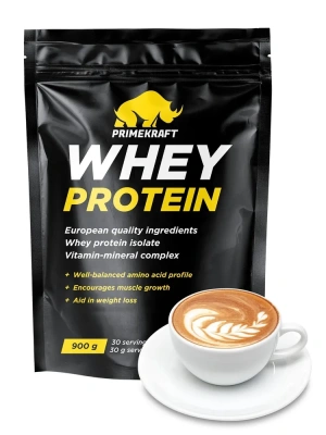 купить Протеин Prime Kraft Whey, 900 г, капучино