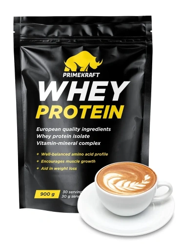 купить Протеин Prime Kraft Whey, 900 г, капучино