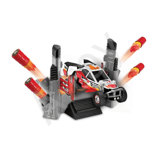 купить Игровой набор Hot Wheels "Безумный трюк" - Запуск огненных ракет со звуком и светом
