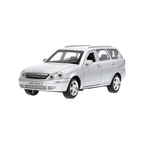 купить Машинка металлическая инерционная Технопарк LADA PRIORA, 12 см, серебристая