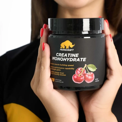 купить Креатин Моногидрат PRIMEKRAFT Creatine Monohydrate, Дикая вишня, банка 200 гр.