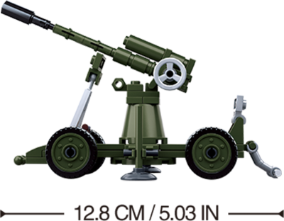 купить Sluban, Конструктор, серия Армия - WWII Зенитка (77 дет)M38-B0678C