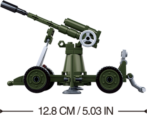 купить Sluban, Конструктор, серия Армия - WWII Зенитка (77 дет)M38-B0678C