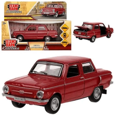 купить Машинка металлическая инерционная Технопарк ретро-модель 12 см, малиновая