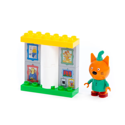 купить Конструктор Полесье "Макси" - "Три кота. Компот в галерее", 9 эл.