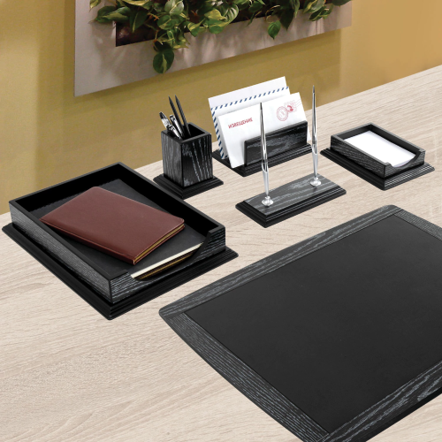 купить Набор настольный GALANT "Black Hawk" из дерева, 6 предметов, цвет "чёрный дуб"