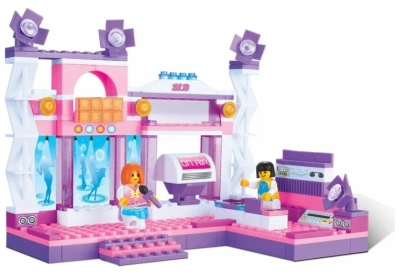 купить Sluban, Конструктор - Розовая мечта Сцена с фигурками 176 дет. , M38-B0252