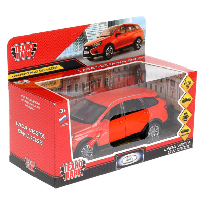 купить Технопарк Машинка lada vesta sw cross, Металлическая оранжевая, 17,5 см, VESTASWCR-124SL-OG