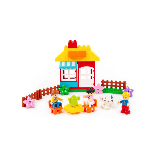 купить Конструктор Полесье "Макси" - "Весёлая ферма" (156 элементов)