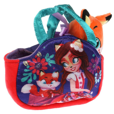 купить Мой питомец, Мягкая игрушка Enchantimals Лисичка в сумочке, CT-AD230016R4-19