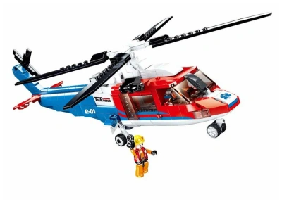 купить Конструктор Sluban Спасательный вертолет M38-B0886 402 дет.