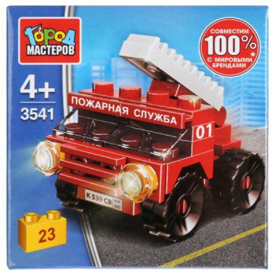 купить Город мастеров, Пожарная машина (23 детали), 3541-JS