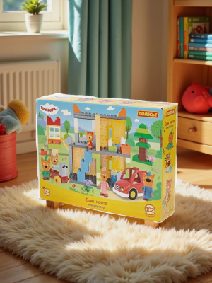 купить Конструктор Полесье "Макси" - "Три кота. Дом котов", 102 эл.