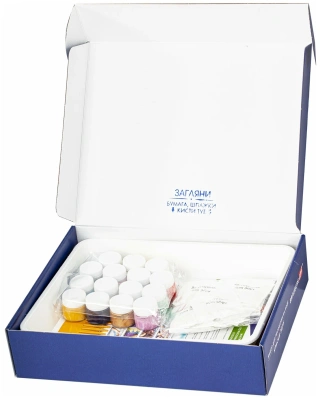 купить Brauberg Art, ЭБРУ набор для рисования на воде 15 цветов х 20 мл (120 картин), лоток А4, 664882