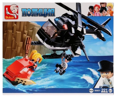купить Конструктор Вертолёт спецназа, Sluban серия Полиция, M38-B0651