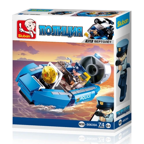 купить Конструктор Катер, Sluban серия Полиция, M38-B0638A