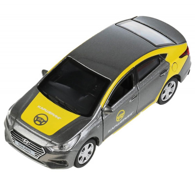 купить Технопарк, Модель мет. HYUNDAI SOLARIS КАРШЕРИНГ 12 см, SOLARIS2-12DEL-GY