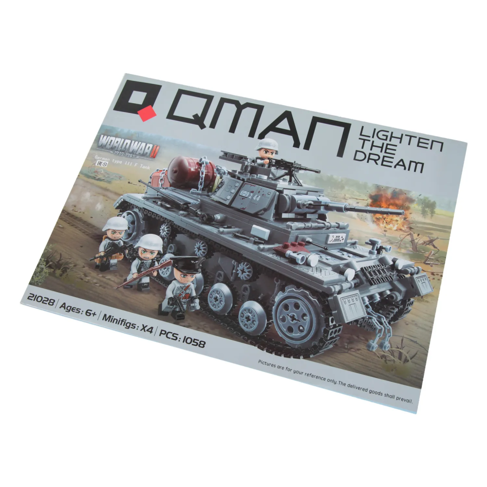 купить Конструктор Qman "Танк" (1058 дет.)