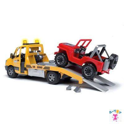 купить Bruder MB Sprinter Эвакуатор с внедорожником (с модулем звука и света)