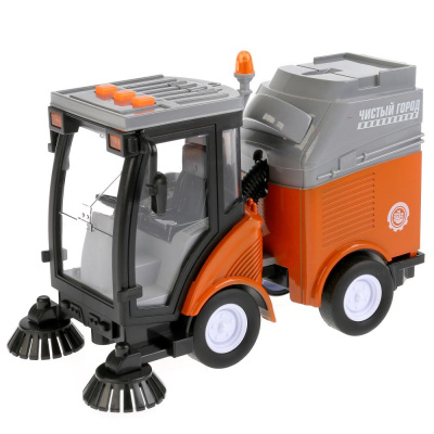 купить Технопарк, Модель пластиковая УБОРОЧНАЯ МАШИНА (23,5 см, инерция, свет-звук), WY680A-R