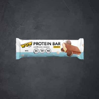 купить Батончик с содержанием  протеина WOWBAR CRUNCH со вкусом "Сливочное печенье" 15*40 г