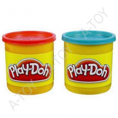 купить Play-Doh  Пластилин: 2 Банки в упаковке (неоновые цвета)