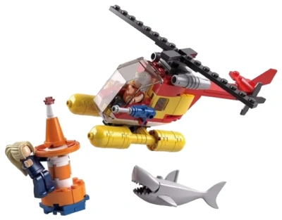 купить Конструктор спасательные вертолет, Sluban, серия Город M38-B0669