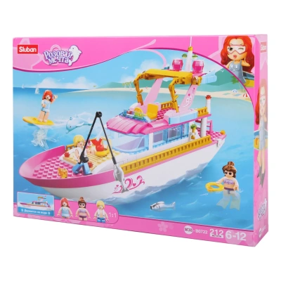 купить Яхта. Держится на настоящей воде (36 см, 212 дет) Конструктор Sluban M38-B0722