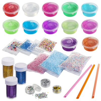 купить Набор слаймов 12 цветов, 16 аксессуаров, Юнландия в пластиковом боксе