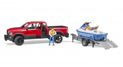 купить Bruder 02-503 Внедорожник Ram с водным мотоциклом