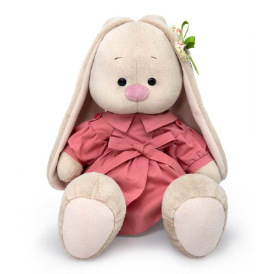 купить Мягкая игрушка Basik&Co Зайка Ми Большой в стильном тренче