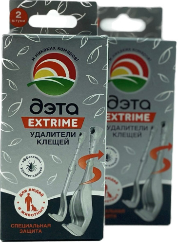 купить ДЭТА Удалитель клещей для людей и животных 2 упаковки по 2 шт