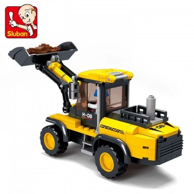 купить Sluban, Конструктор - Трактор-погрузчик с фигурками, 212 дет., M38-B0538