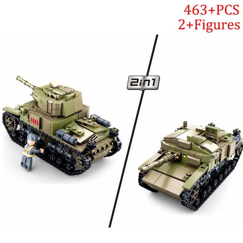 купить Конструктор Sluban Танк с фигуркой, 463дет. M38-B0711