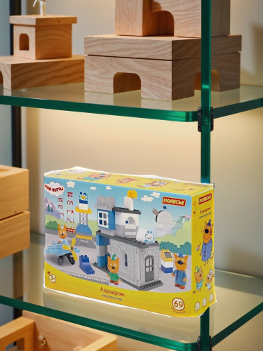 купить Конструктор Полесье "Макси" - "Три кота. Аэродром", 69 эл.