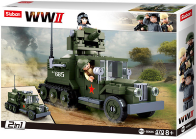 купить Конструктор Sluban "Боевой грузовик" (2в1) (243 дет), M38-B0685