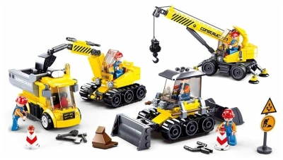 купить Конструктор Sluban Стройка в коробке (465 дет.)  M38-B0810