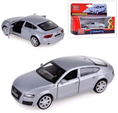 купить Машинка металлическая инерционная Технопарк Audi a7, 11 см серебристая