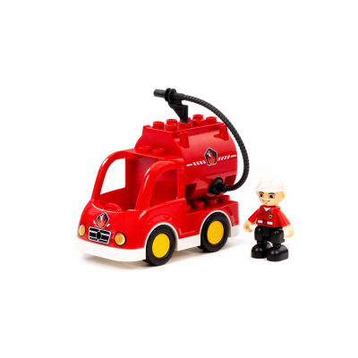 купить Конструктор Макси, Полесье  - "Пожарная машина", 6 элементов,  10821