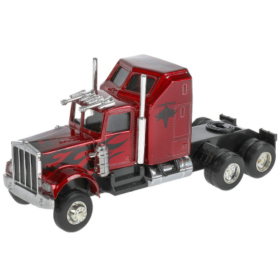 купить Технопарк, Модель мет. "Грузовой тягач" (16,5 cm, свет-звук, инерция, красный), FY600B-16SL-RD
