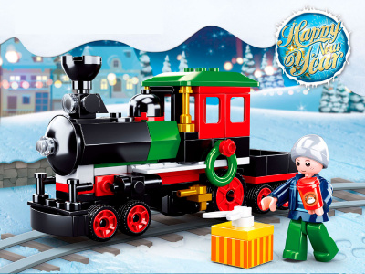 купить Конструктор Sluban Рождественский поезд (156 дет.)