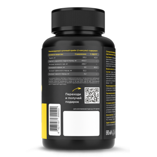 купить Жиросжигатель Prime Kraft  Fat Burner, 90 капсул