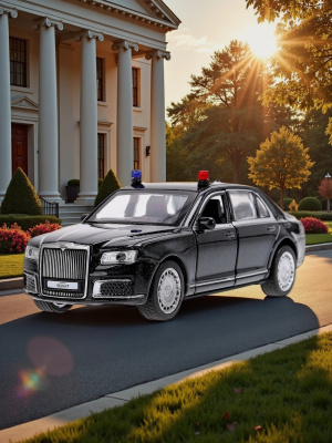 купить Машинка металлическая инерционная Технопарк АУРУС СЕНАТ 13,5 см, черный