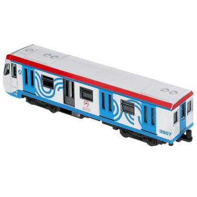 купить Технопарк, Модель мет. ВАГОН МЕТРО (18,5 см, свет-звук, инерция, серый), SUBWAYMSC-18SL-GYBU