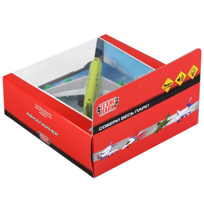 купить Технопарк, Модель металлическая АВИАЛАЙНЕР (17,5х19,5 см, свет-звук, инерция), 91002S-R-GN