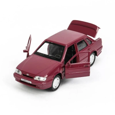 купить Машинка металлическая инерционная Технопарк Ваз-2115 Самара, 12 см, вишневая