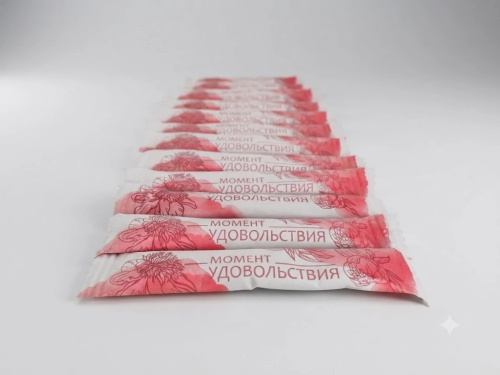 купить Сахар белый порционный "Моменты удовольствия" красный 100 стиков по 5 г.